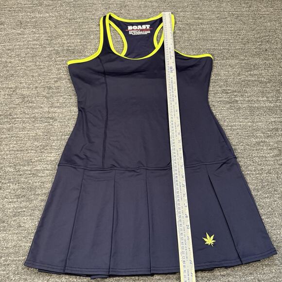 Boast Court Dress Women Large Blue Athletic Tennis Pickle Ball Squash Pleated - Picture 7 of 9